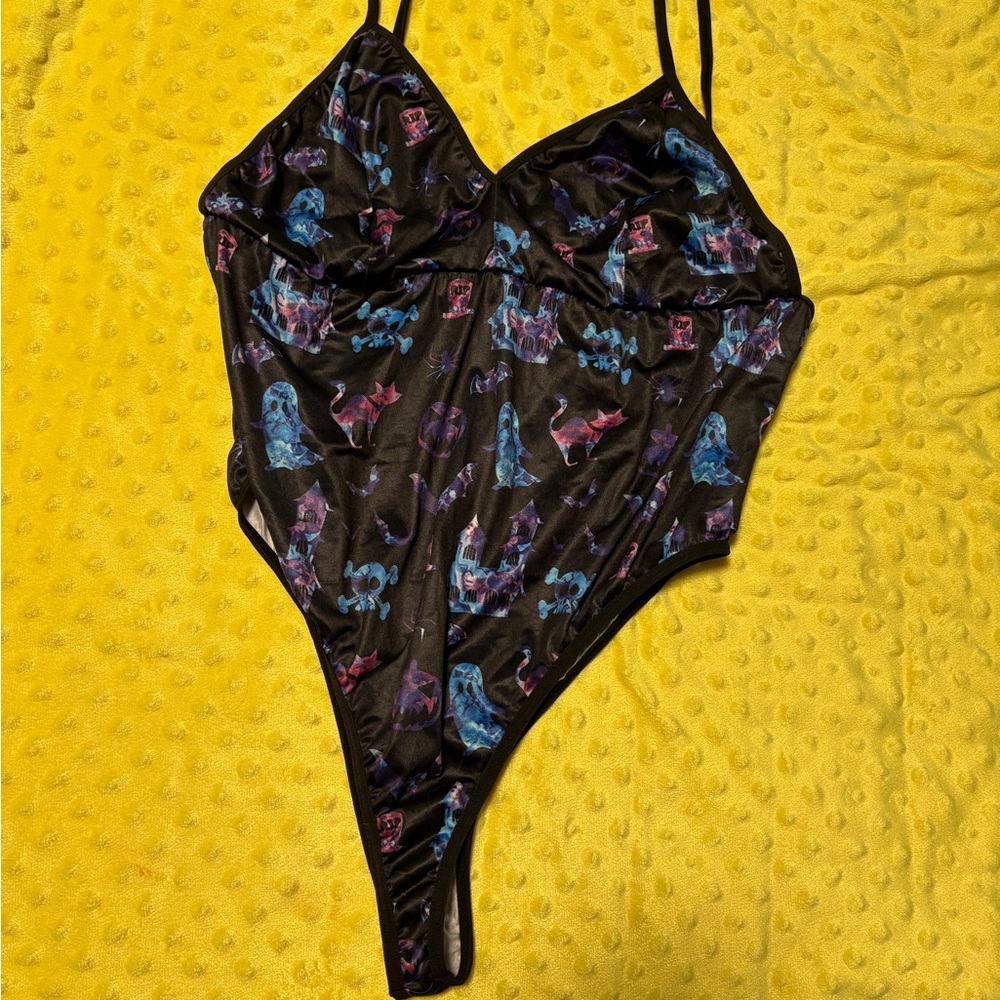 SHEIN Halloween Patterned Bodysuit